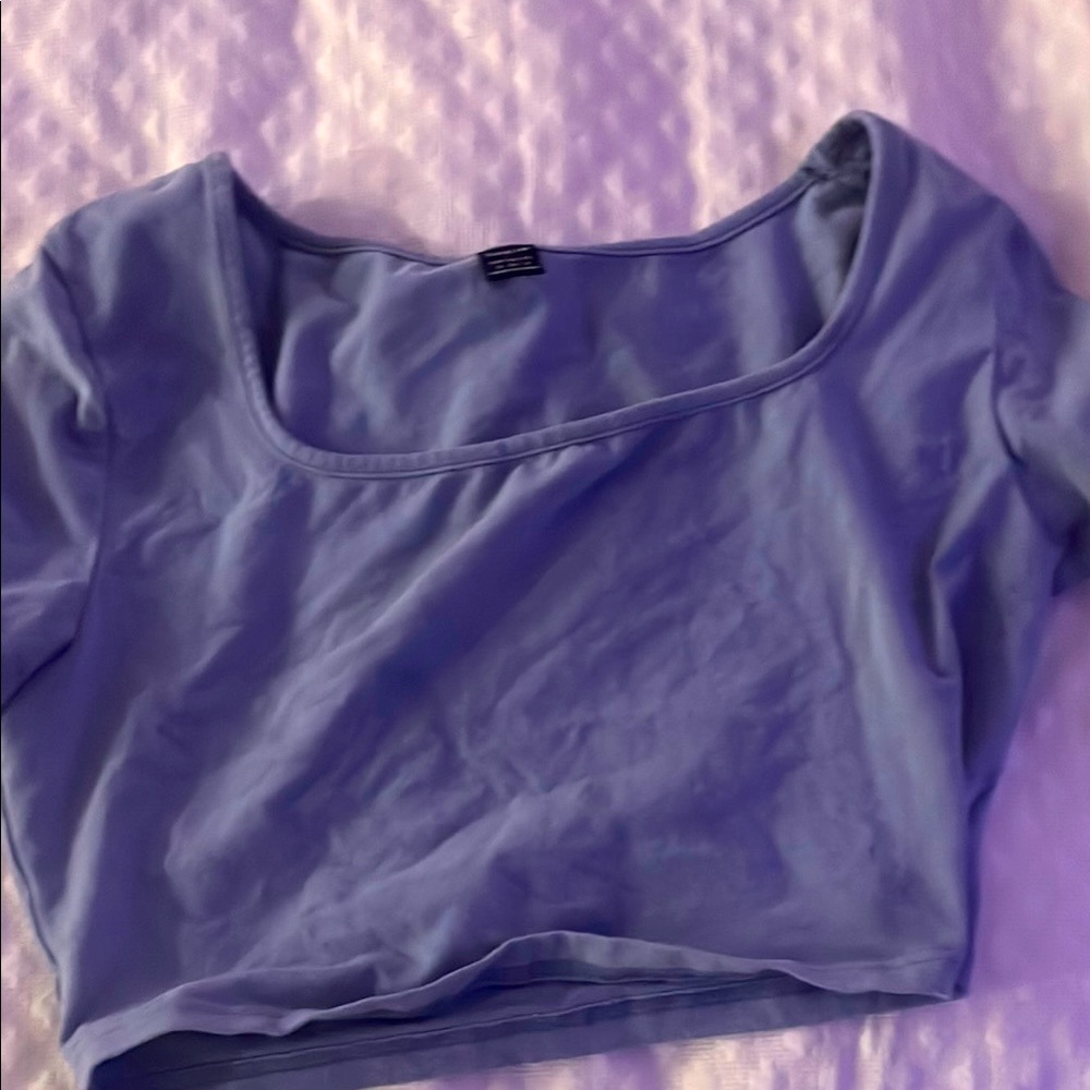 shein blue tank top